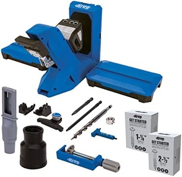 Kreg Tool KPHJ720PRO Pocket-Hole Jig 720 PRO - Durable Kreg Pocket-Hole Jig - Easy ClampingAdjusting - Includes Kreg Pocket-Hole Screws - For Materials 1/2" to 1 1/2" Thick.