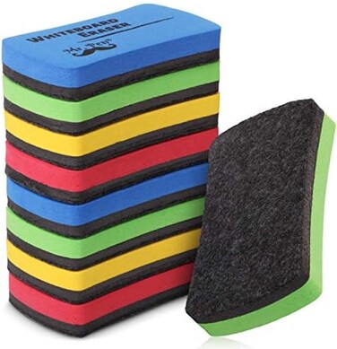 Mr. Pen- White Board Erasers, Magnetic Dry Erase Erasers, 8 Pack, Assorted, Dry Erase Board Erasers, Magnetic Whiteboard Eraser, Dry Erasers for White Board, Teachers Must Haves.