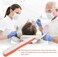 RZJZGZ Dental Mirror LED Lighted Mirror Teeth Inspection Mirror Anti Fog Curve Angle Dentist Oral Care Tool（2pcs(Orange.