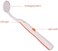 RZJZGZ Dental Mirror LED Lighted Mirror Teeth Inspection Mirror Anti Fog Curve Angle Dentist Oral Care Tool（2pcs(Orange.