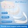 VELPEAU Neck Brace for Neck Pain and Support, Soft Cervical Collar for Sleeping, Vertebrae Whiplash Wrap Aligns, StabilizesRelieves Pressure in Spine for WomenMen(Grey, Medium 3&Prime;.