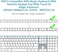 HONKID Keyboard Wrist Rest for Magic Keyboard 2 with Numeric Keypad(MQ052LL/A, A1843and Magic Keyboard with Touch ID(MK2C3LL/A, Slim Keyboard Wrist Rest Relieve PainFatigue.