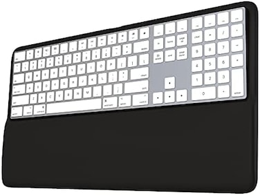 HONKID Keyboard Wrist Rest for Magic Keyboard 2 with Numeric Keypad(MQ052LL/A, A1843and Magic Keyboard with Touch ID(MK2C3LL/A, Slim Keyboard Wrist Rest Relieve PainFatigue.