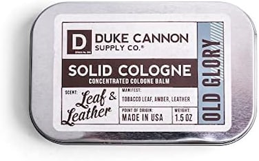 Duke Cannon Supply Co. Men's Solid Cologne, Old Glory (LeafLeather Scent, 1. 5 Fl Oz, Pleasant (DUK-COL-OLDGLORY-LEAF.