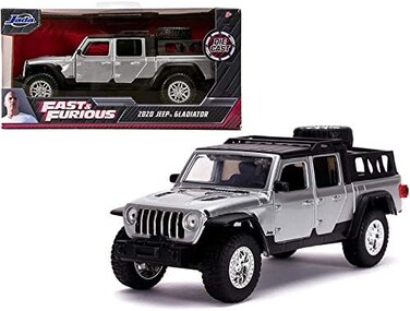 Jada 2020 Jeep Gladiator Pickup Truck Silver with Black Top FastFurious Movie 1/32 Diecast Model Car """.