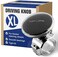 Top Life XL Steering Wheel Knob for Truck - Black Leather, 4. 45 Inch Diameter - Ideal for Thick Steering Wheels, Vans, Pickup Trucks, Semi, SportTuning Wheels - Facilitates Maneuvers.