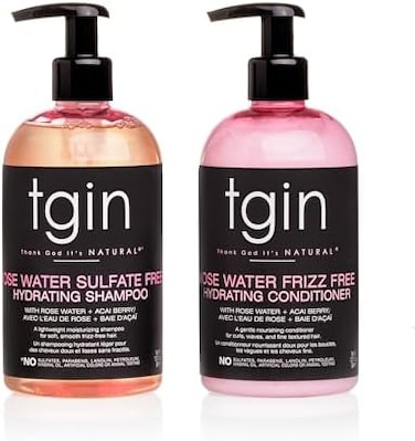 Thank God It's Natural Rose Water ShampooConditioner DUO - For Hair - Dry Hair - Curly Hair.