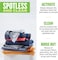 E-Cloth Stainless Steel Cleaning Kit, Microfibre Stainless Steel Cleaner for a Spotless Shine Home Appliances including Oven, Stove and Refrigerators, Washable and Reusable, 100 Wash Promise.