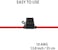 حامل فيوزات Qizpcer عيار 10 - حامل فيوزات خطي عيار 10 AWG مع فيوزات شفرة ATC 40 أمبير (عبوة من 4 قطع).