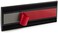 GlossyEnd Set of 6 &ndash;SturdyElegant Black Aluminum Wall Mount Name Plate Holder, Office Business Door Curved Sign Holder with Adhesive Tape, 8&rdquo; X 3&rdquo; - Plastic Film Included, Paper Inserts NOT Included.
