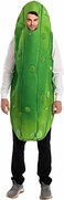Spooktacular Creations Halloween Pickle Costume Adult, Unisex Food Costume, Funny Costume for Men, Fruit Jumpsuit for Cosplay, Green, M.