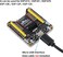 Wishiot ESP8266 Burning Fixture Development Board Micro USB Port Onboard CP2102 Chip Support ESP-01S ESP-07 ESP-07S ESP-12E ESP-12F ESP-12S ESP-C2 Easy Programer.