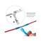 Wirefy 150 PCS Heat Shrink Piggyback Spade Connectors - 3 Way Spade Connector Kit - Quick Disconnect Electrical Terminals - Blue 16-14 AWG.