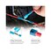 Wirefy 150 PCS Heat Shrink Piggyback Spade Connectors - 3 Way Spade Connector Kit - Quick Disconnect Electrical Terminals - Blue 16-14 AWG.