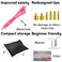 Worthofbest Hotfix Rhinestone Applicator with 3400 Pcs Hot Fix Rhinestones, Bedazzler Kit with Rhinestones, Bedazzle Tool Gun for Clothing, Clothes, Fabric - 3mm 4mm 5mm SS10/SS16/SS20.