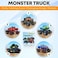CRADLE PLUS PREGNANCY BABY &amp; TODDLERS Potty Training Seat Magic StickerMonster Truck Potty Training Toilet Color Changing Sticker5 Pack Toilet targets for potty training boysUse with or Without Potty