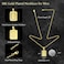 JSJOY Gold Initial Necklaces for Women Gold Letter Necklaces 26 Capital A-Z, Letter Pendant Necklaces for Women,Gold Number Necklace for Men Boys Football/Soccer.