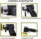YELWAY 2" and 3" Random Orbital Air Mini Sander, Pneumatic Sander for auto sanding tools, 15,000 RPM Air angle sander, Pneumatic angle sander,Dual Action Polisher.