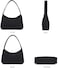YIKOEE Small Nylon Shoulder Bags for Women Elegant Feminine Mini Handbags with Zipper Closure.