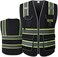 LOHASPRO Safety Vest High Visibility - Mesh Reflective Vest with PocketsZipper for Men Women,ANSI/ISEA Standard.