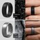 ThunderFit Silicone Rings for Men - 7 Rings / 4 Rings / 1 Ring - Breathable Patterned Design Wedding Bands 8mm Wide - 2. 5mm Thick.