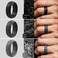 ThunderFit Silicone Rings for Men, Breathable Edition Step Edge Rubber Engagement Bands 8. 4mm Wide 2. 2mm Thick - 1/4/7 Variety Multipack.