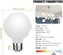 KGC LED Globe Light Bulbs, Neutral White 4000K CRI 90, LED Filament Light Bulb, 5W Equivalent to 40W, G25(G80Dimmable 500LM E26 Medium Base, Milky Glass, Bathroom Vanity Mirror Light Pack of 6.