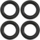 Fielect 4Pcs 2. 5inch/63mm Foam Speaker Edge Surround Rings Replacement Kit for Speaker Repair or DIY Black.