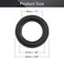 Fielect 4Pcs 2. 5inch/63mm Foam Speaker Edge Surround Rings Replacement Kit for Speaker Repair or DIY Black.