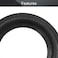 Fielect 4Pcs 2. 5inch/63mm Foam Speaker Edge Surround Rings Replacement Kit for Speaker Repair or DIY Black.