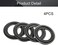 Fielect 4Pcs 2. 5inch/63mm Foam Speaker Edge Surround Rings Replacement Kit for Speaker Repair or DIY Black.