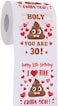 AOZITA 30th Birthday Gifts for Women, Men, Her, Him - Happy Prank Toilet Paper - 30th Birthday Decorations, Party Supplies Favors - 30 Years Old Funny Gag Gift Ideas, Novelty Bday Present for Friends,