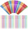 LOKUNN 50 PCS Large Eye Plastic Needles(3. 5Inch/9cm, Blunt Needles Learning Needles, Safety Plastic Lacing Needles for Kids and Sewing Handmade Crafts.