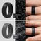 ThunderFit Silicone Rings for Men - 7 Rings / 4 Rings / 1 Ring - Breathable Patterned Design Wedding Bands 8mm Wide - 2. 5mm Thick.
