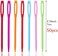 LOKUNN 50 Pcs Large Eye Plastic Needles, 2. 7inch/7cm Learning Needles, Yarn Needles Darning Needle Plastic Sewing Needles Tapestry Needles, Safety Plastic Lacing Needles for DIY Sewing Handmade Craft