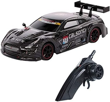 سيارة GoolRC Racing Drift RC، بمقياس 1/18، دفع رباعي، بتردد 2.4 جيجاهرتز، سيارة سباق عالية السرعة تصل سرعتها إلى 28 كم/ساعة للبالغين والأطفال (أسود).