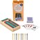 Regal Games Traditional Wooden Cribbage Board Set - Classic Tabletop Game - Includes 1 Wood Game Board, Deck of Cards, 9 Metal Pegs - Fun for Family Game Night - for 2-4 Players - Ages 8.