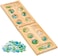Regal Games Mancala Board Game - Fun Classic Table Game with Wooden Board for AdultsKids - 48 Glass Mancala Beads2 Player Games - Ideal for Family Game Night, Travel (Ages 8.