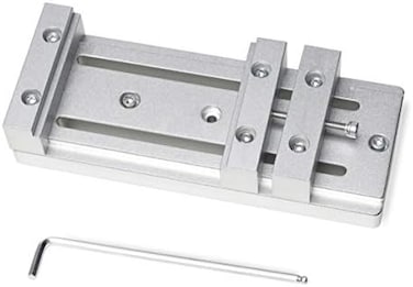 FoxAlien Mini Low Profile Bench Vise Workholding Clamp Work Table for 3018-SE, Masuter, 4040-XE, WM-3020 CNC Router Machine.