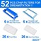 IBEET 52PCS CPAP Filters for Philips Respironics Dreamstation Filters Supplies, Include 6 Assembled Filters for Philips Respironics Dreamstation Filter Accessories, 20 Ultra-fine Filters20 Foam Filter