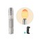 جهاز فحص البيض NestEcho LED Light Egg Candler Tester Egg Candler Tester مصباح فحص البيض لجميع أنواع البيض... (فضي).