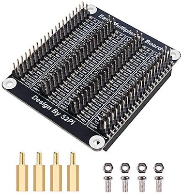 GeeekPi GPIO Extension Board for Raspberry Pi, Expansion Board GPIO 1 to 4 for Raspberry Pi 5/4B/3B/3B with Screws.