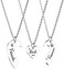 HOFOYA Sisters Best Friends Forever BFF Matching Necklace Set for 2 3 4,Mom Daughter Necklaces,Friendship Necklace,Christmas Birthday Gift for Teen Boys Girls BFF Sister.
