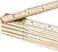 QWORK Folding Wood Rule, 6 FT 6 Inch Foldable Ruler with US and Metric Measurements for Carpenters.