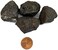 The Geode Mine Naturally Magnetic Lodestone 4 Pieces - Includes Velvet Storage Bag.