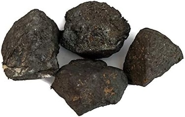 The Geode Mine Naturally Magnetic Lodestone 4 Pieces - Includes Velvet Storage Bag.