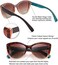FEISEDY Polarized Retro Sunglasses Women Cat Eye Oversized Frame Sun Glasses B2451.