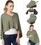 Kefee Kol Nursing CoverBaby Nursing Poncho,Multi Use Breastfeeding Cover for CarSeat Canopy, High Seat Cover, Stroller Cover, Shopping Cart Cover,Nursing Scarf for Boy and Girl (Green.