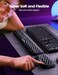 VAYDEER Keyboard and Mouse Wrist Rest Pad Set Padded Memory Foam Hand Rest Support for Office, Computer, Laptop, Mac Typing and Wrist Pain Relief and Repair(Large Set.