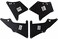 XUKEY Fender Liners Splash Shield for Land Cruiser Prado J120 J150 120 150 Apron Seal Skirt Mud Flaps Guards Mudflaps Mudguards 53735-35150 53736-35150 53886-35020 W/Clips 9046710186.